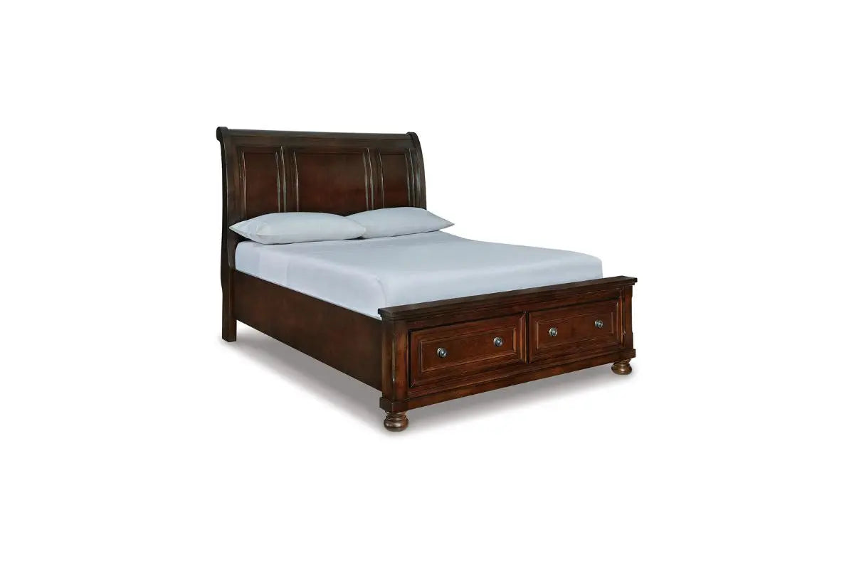 PORTER018:Porter Storage Bed & Dresser &, Angle