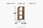 073186345:Portofino Bookcase,