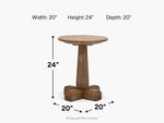 205922223:Portofino Chairside Table, Side