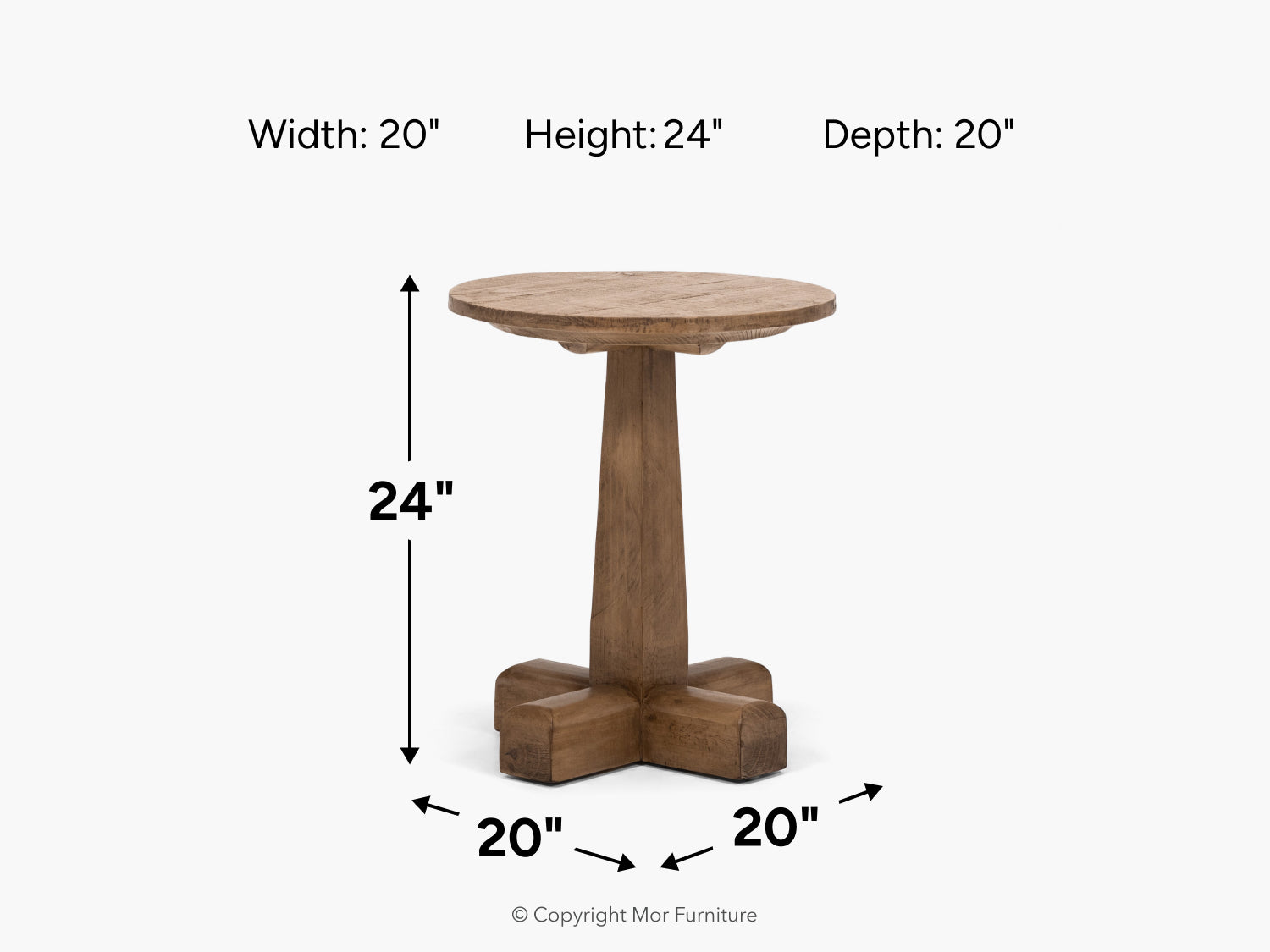 205922223:Portofino Chairside Table, Side