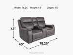 688905851:Preston 3 Power Console Loveseat, 