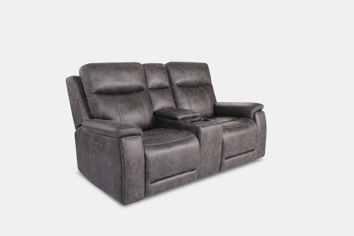 PRESTON01:Preston 3 Power Sofa & Console Loveseat, Angled