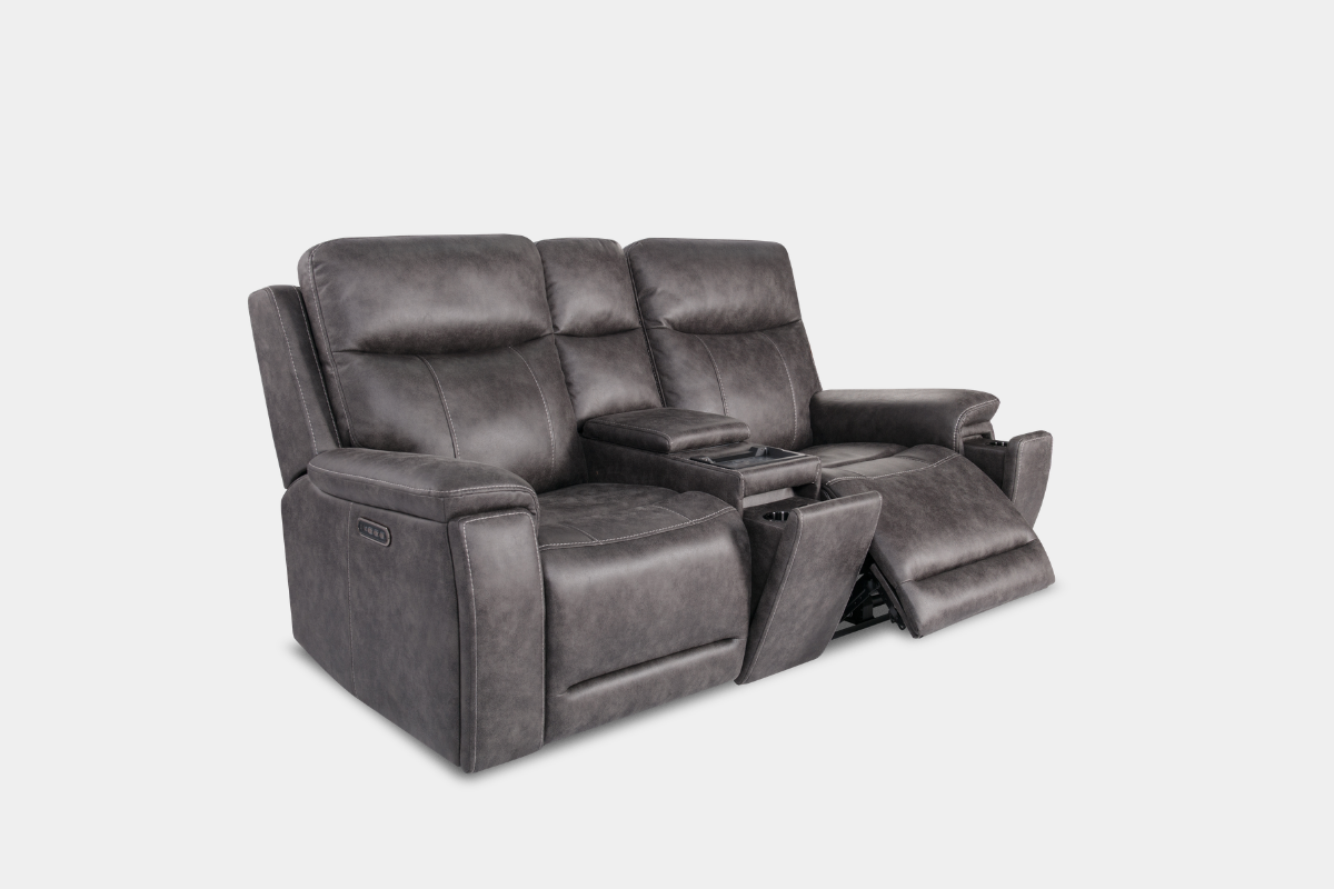 PRESTON01:Preston 3 Power Sofa & Console Loveseat, Angled