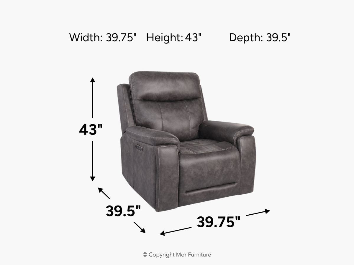 670742006:Preston 3 Power Recliner,