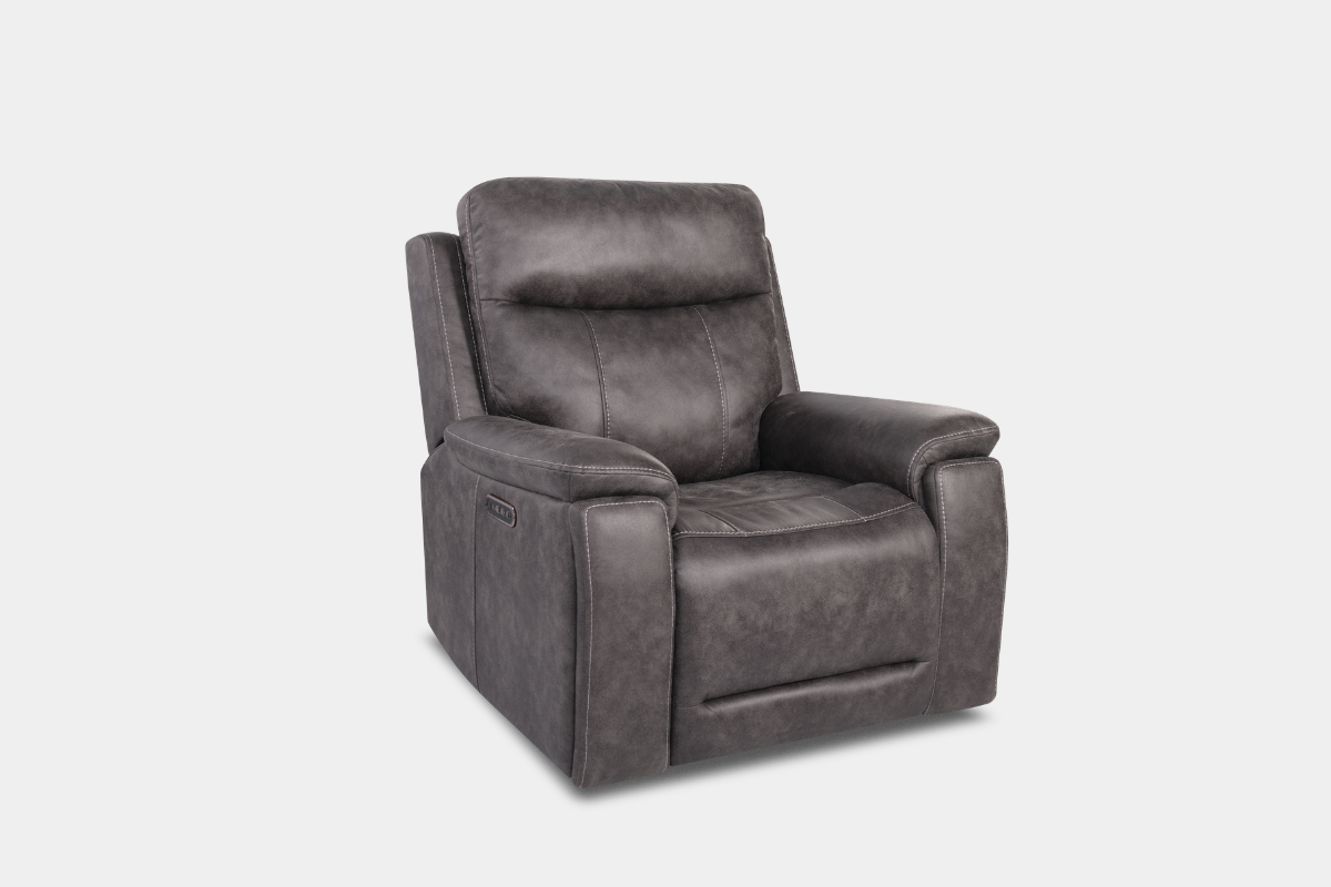 670742006:Preston 3 Power Recliner, Angled
