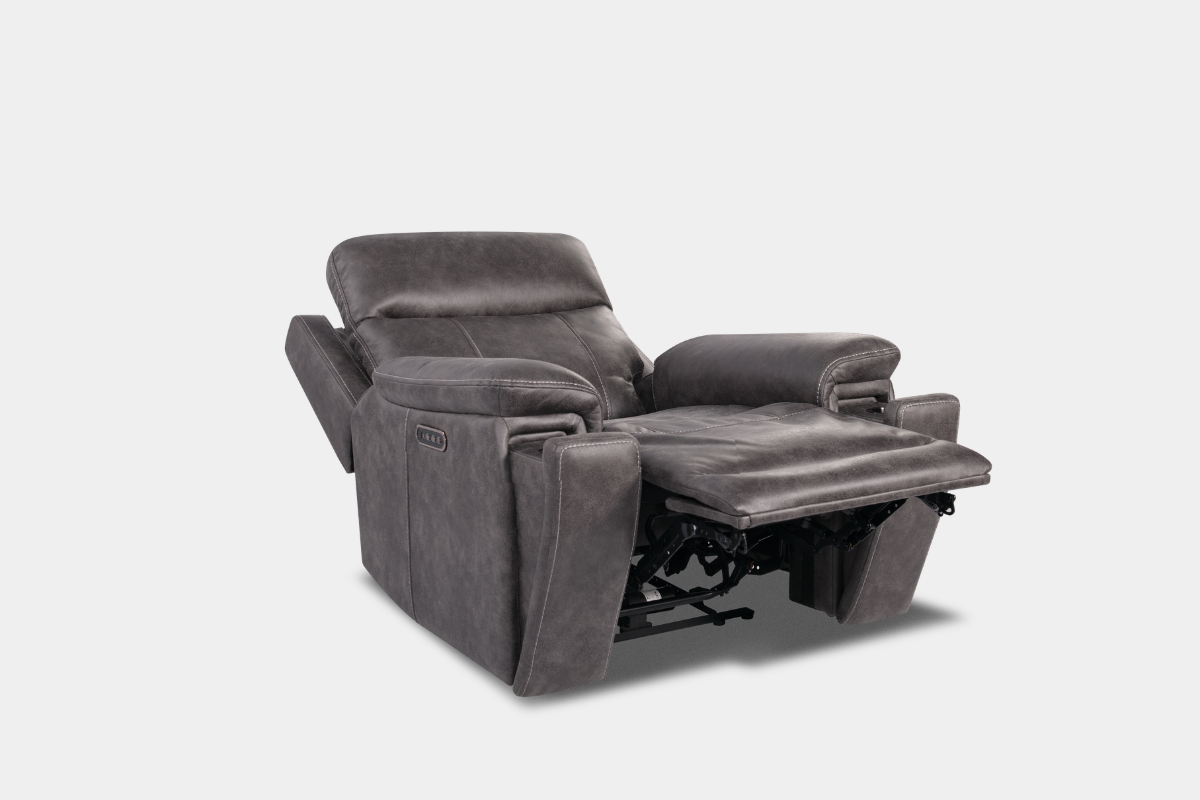 670742006:Preston 3 Power Recliner, Angled