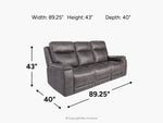 400904323:Preston 3 Power Sofa, 