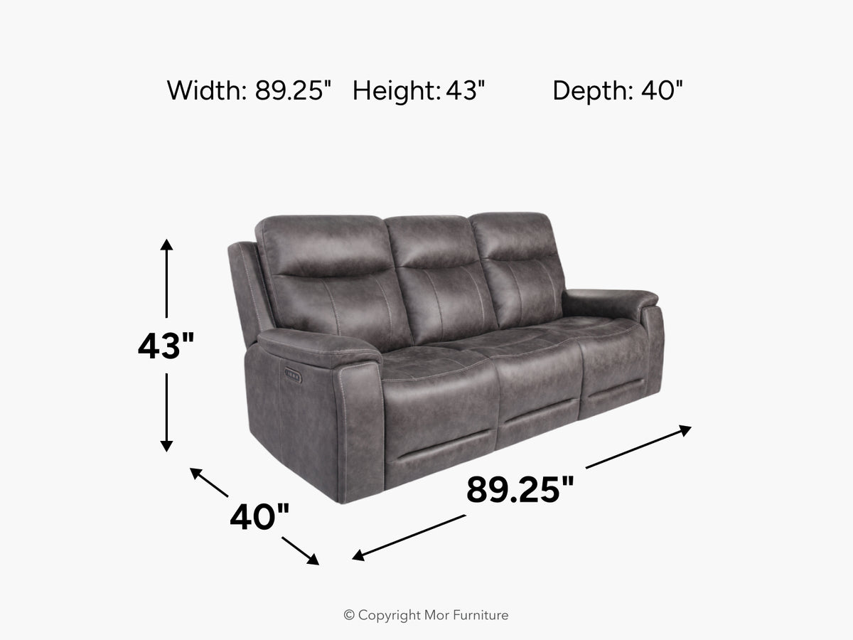 400904323:Preston 3 Power Sofa, 