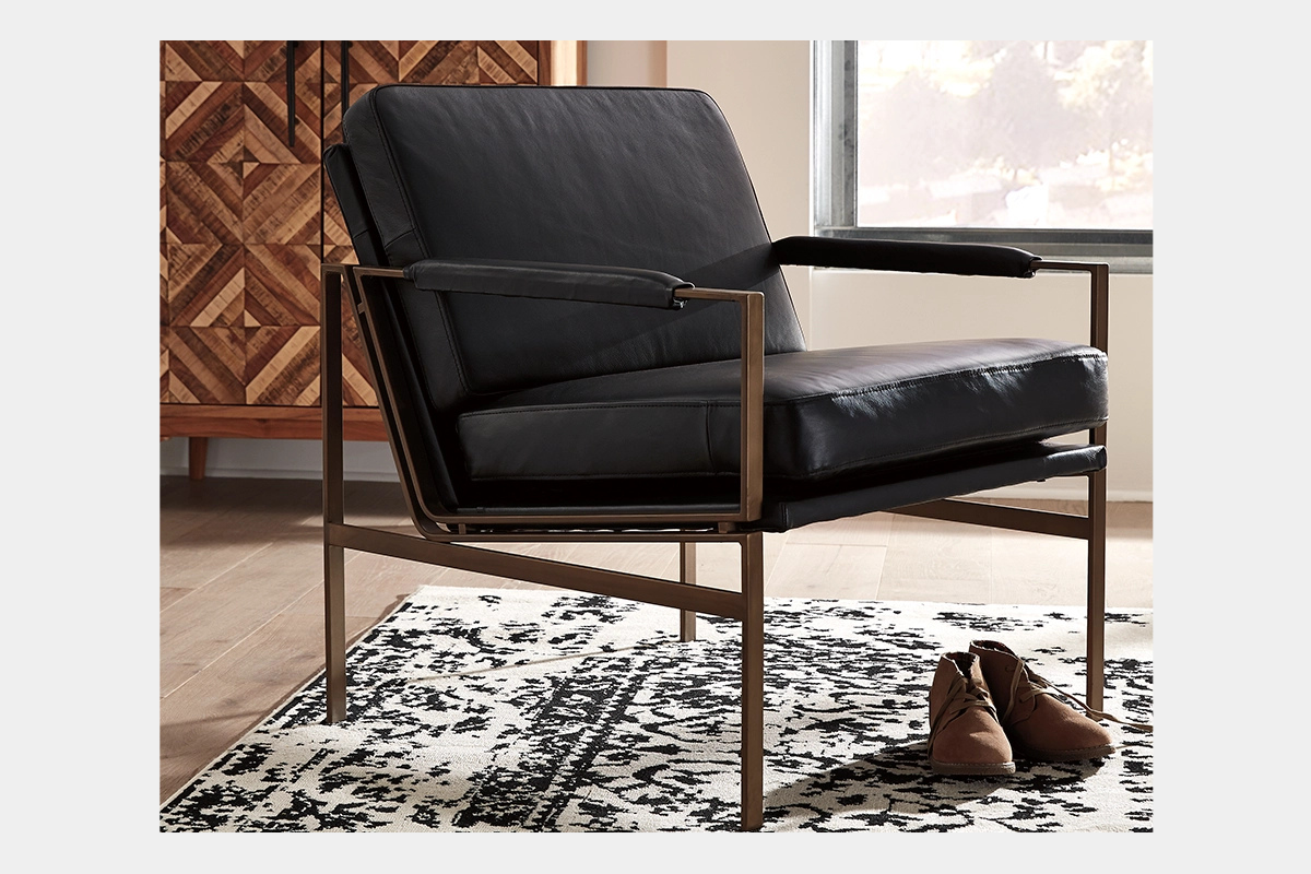 763029641:Puckman Accent Chair, Styled