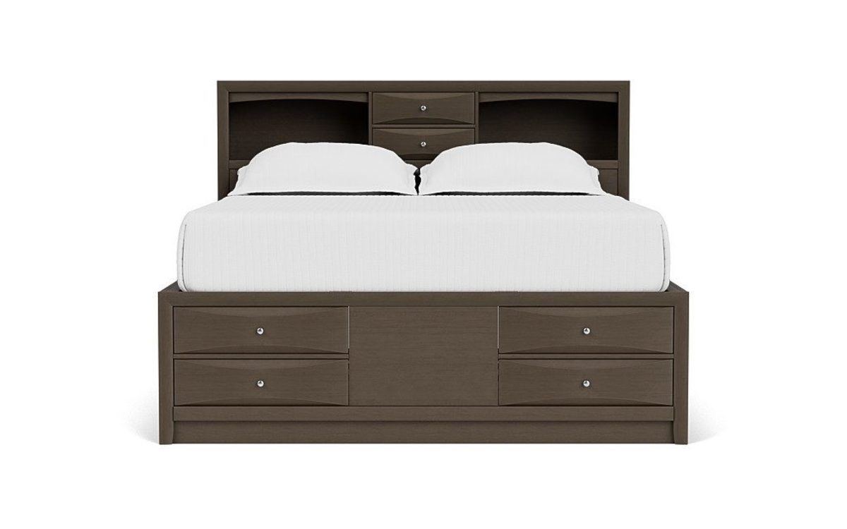REMIEK4PC:Remi Bookcase Bed & Dresser & , 
