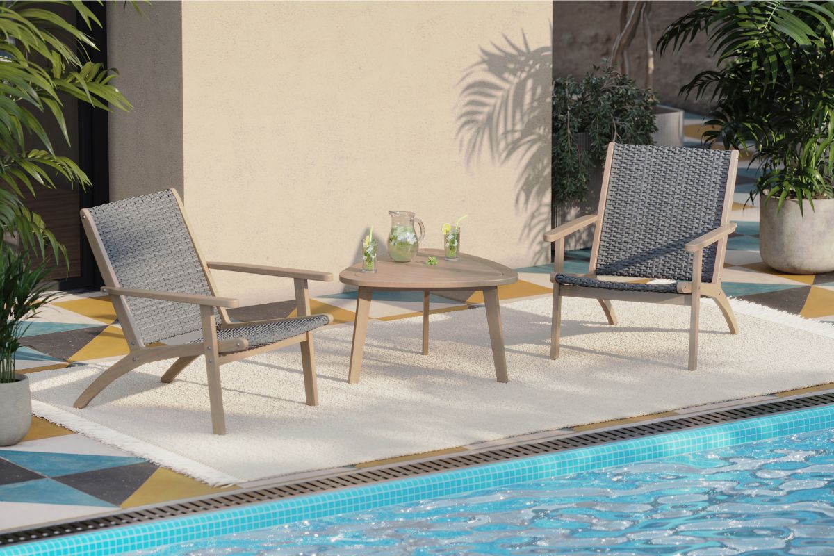 169426678:Radius Outdoor Cocktail Table, Styled