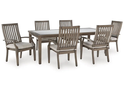 RAINIER00:Rainier Outdoor Dining Table &, Styled