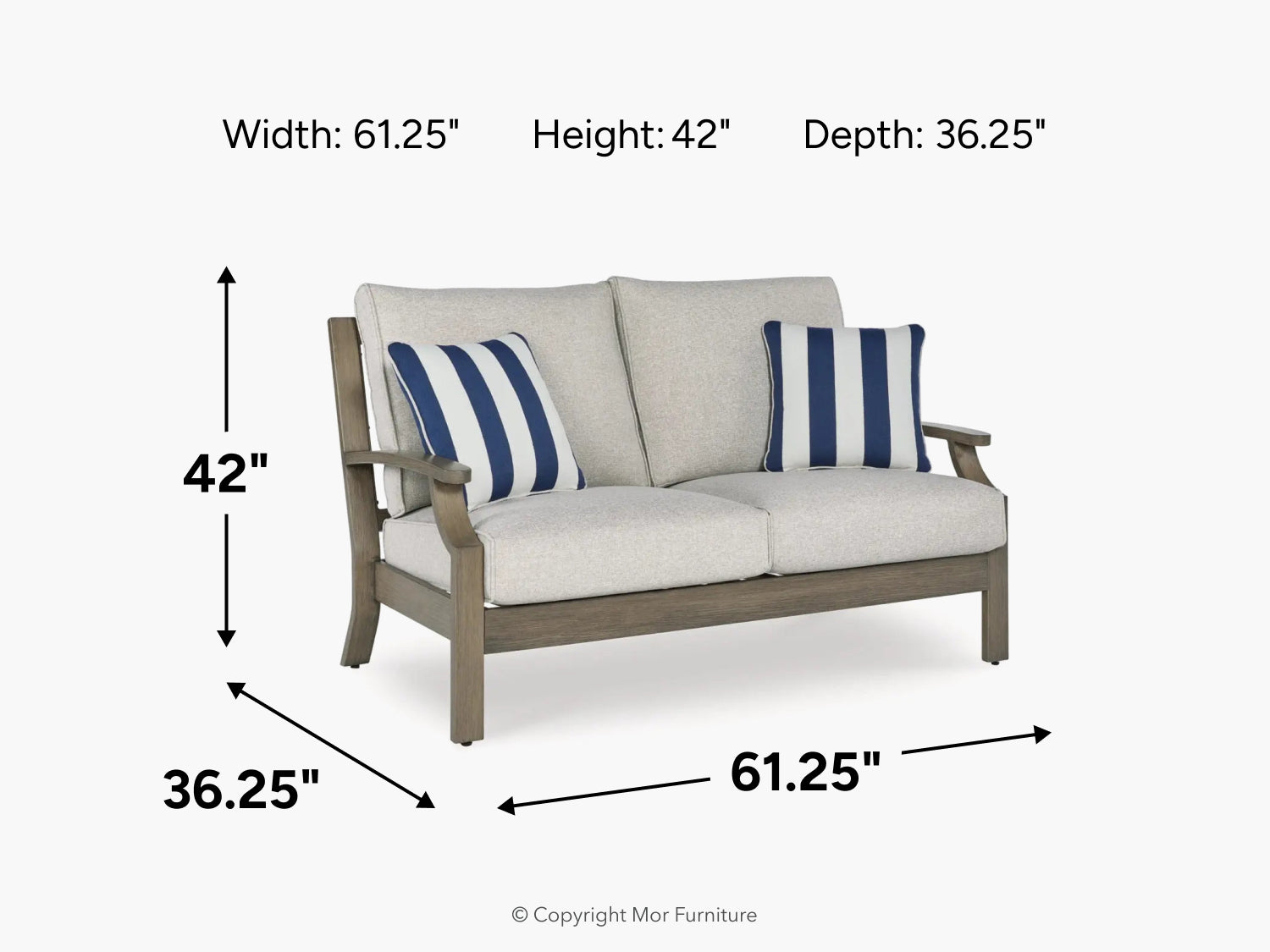 731372342:Rainier Outdoor Loveseat, 