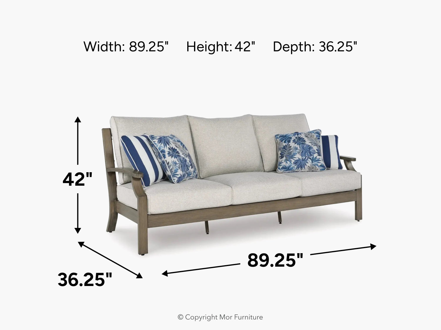 201483738:Rainier Outdoor Sofa, 