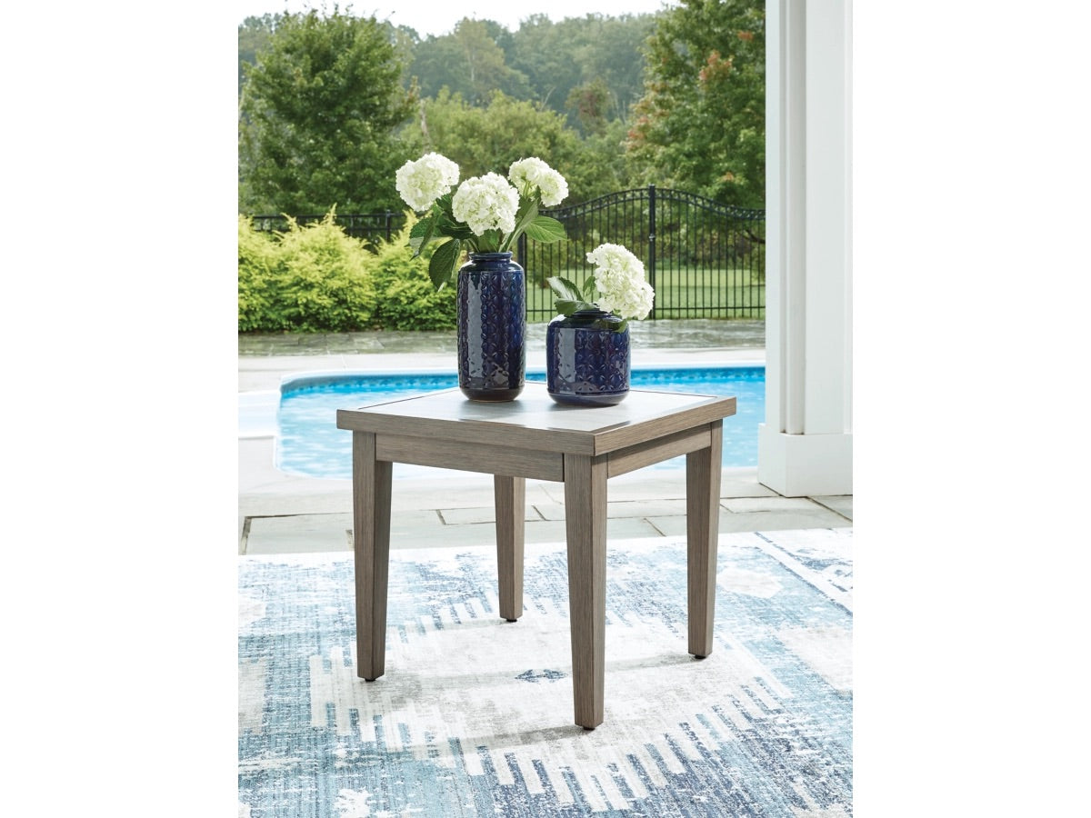 991434516:Rainier Outdoor End Table, Styled