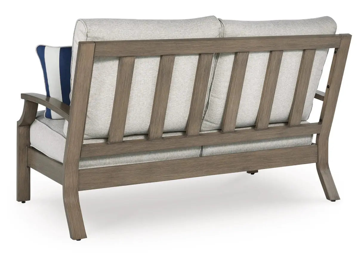731372342:Rainier Outdoor Loveseat, BackAngled
