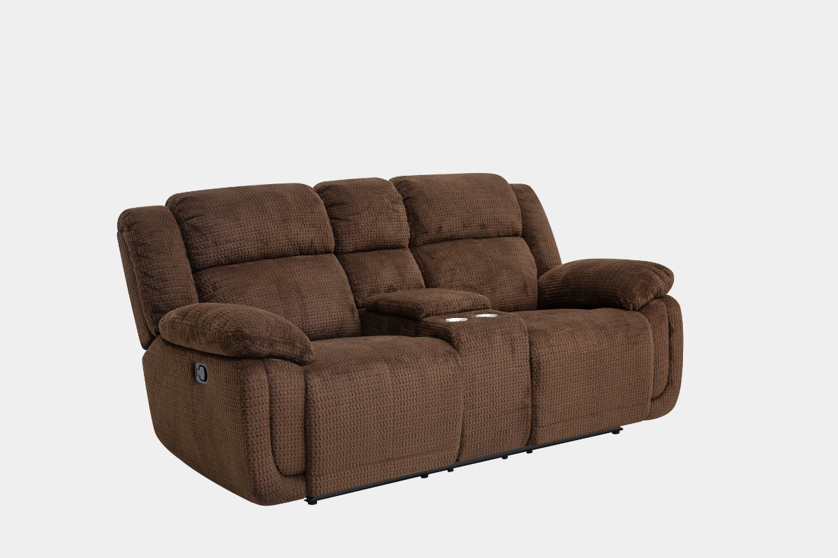 921366638:Raven Reclining Console Loveseat, Angled