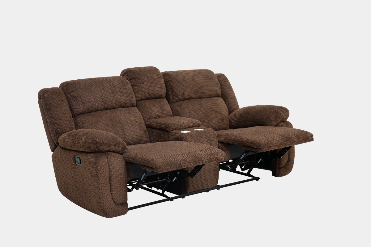921366638:Raven Reclining Console Loveseat, Angled