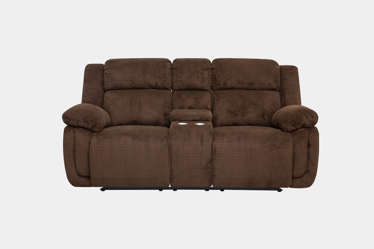 921366638:Raven Reclining Console Loveseat, Front