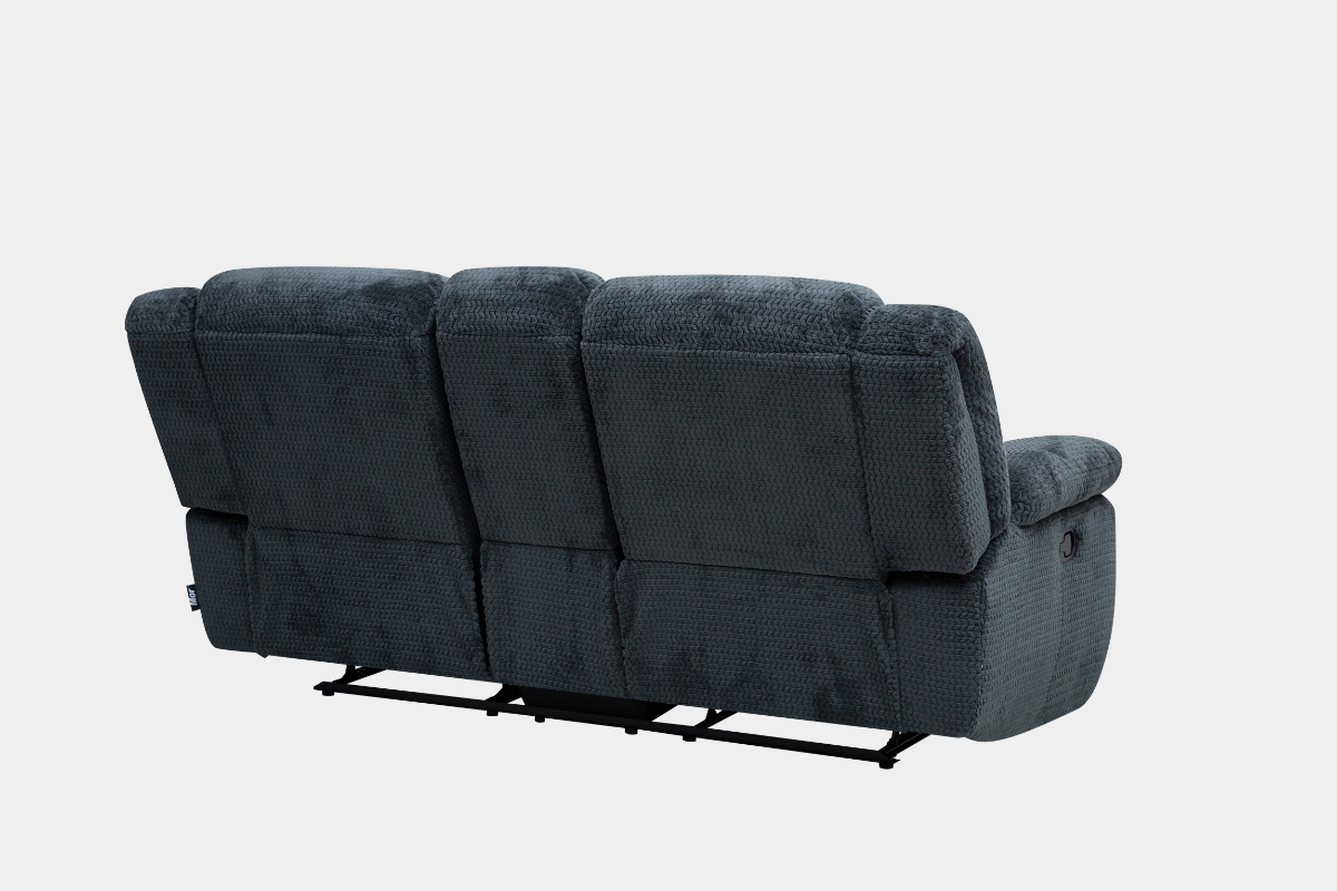588345529:Raven Reclining Console Loveseat, BackAngled