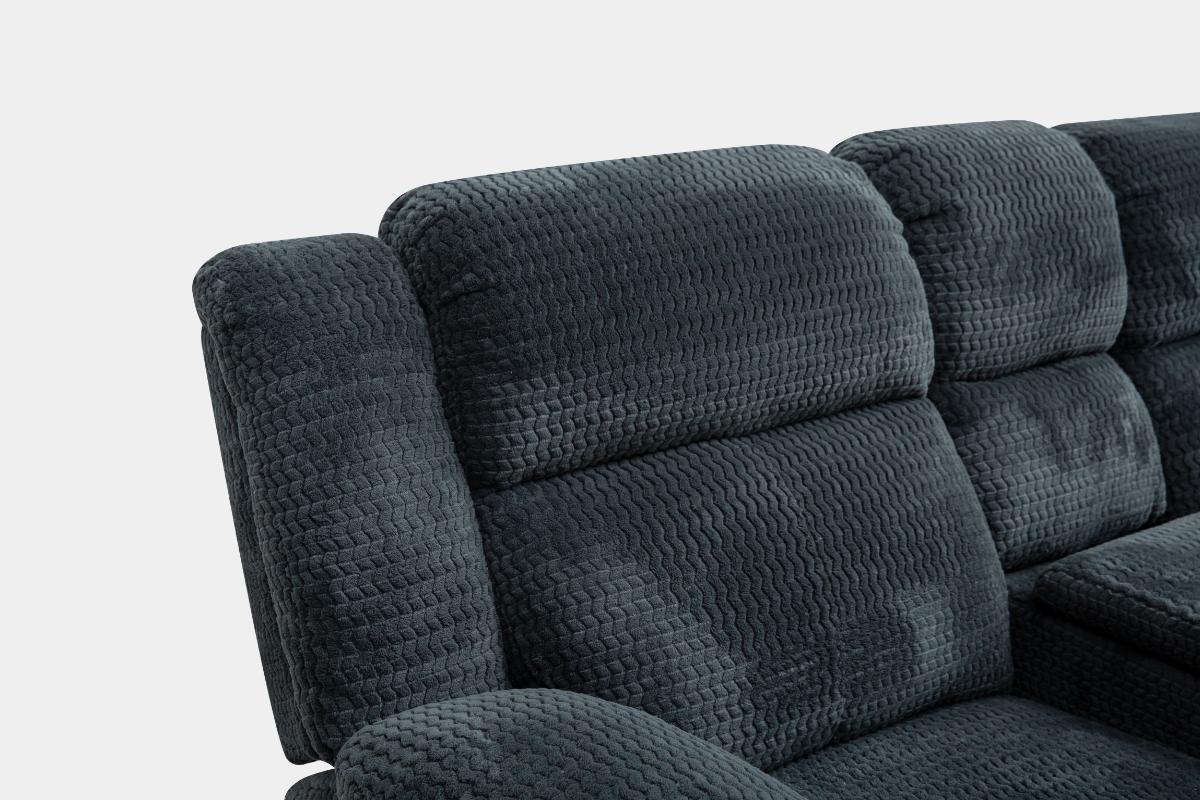 588345529:Raven Reclining Console Loveseat,