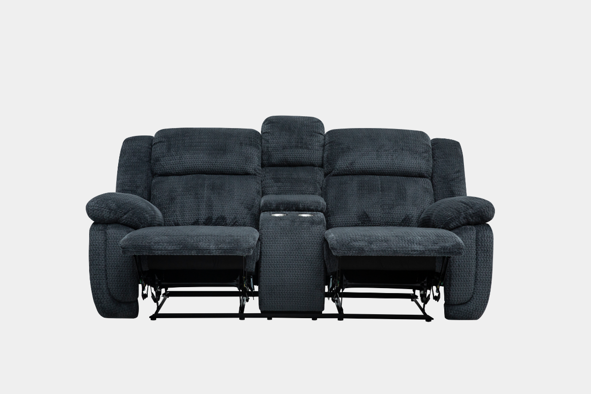 588345529:Raven Reclining Console Loveseat, Front