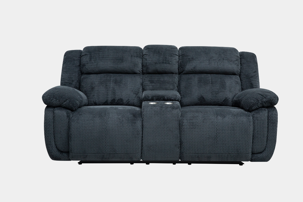 588345529:Raven Reclining Console Loveseat, Front