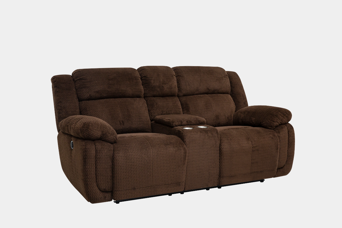 948180815:Raven Power Console Loveseat, Angled