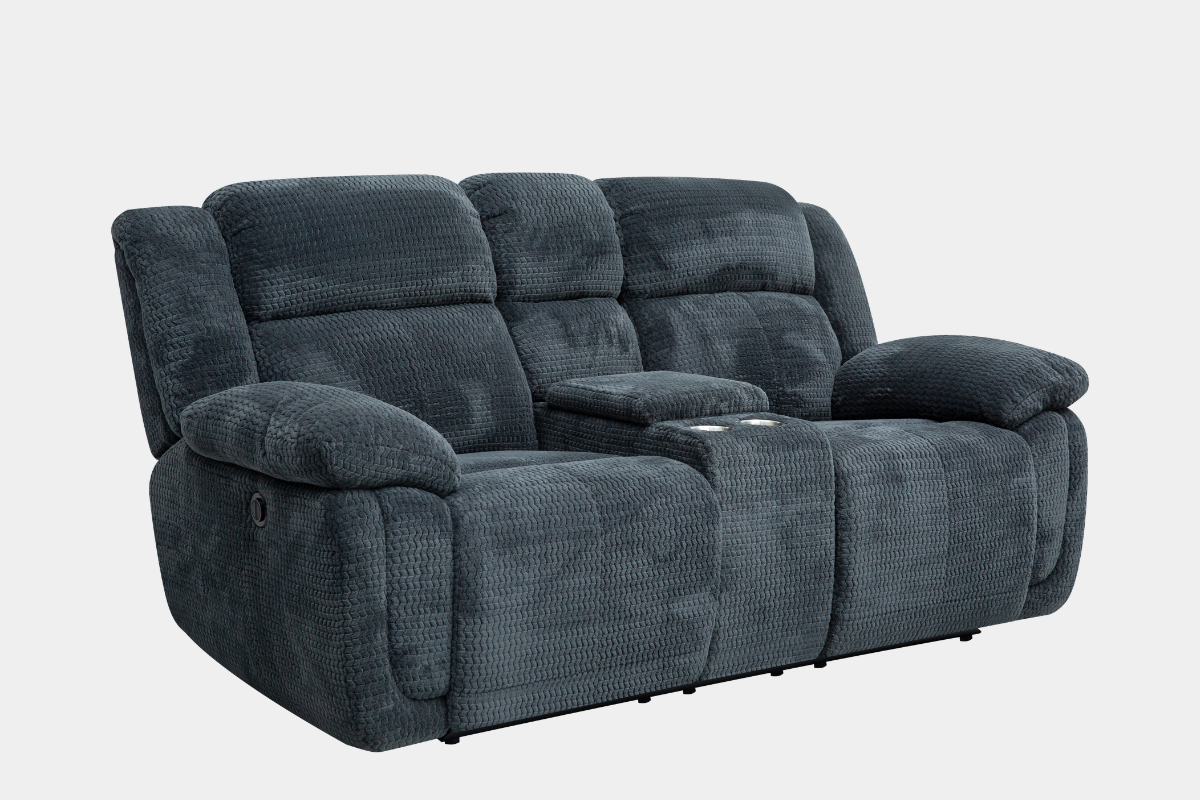 211620638:Raven Power Console Loveseat, Angled