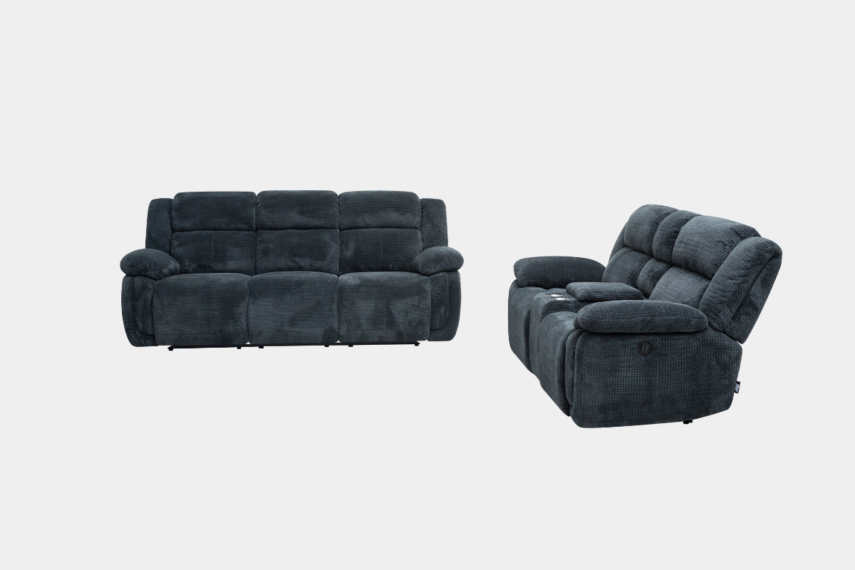 JAYNEII00:Raven Power Sofa & Console Loveseat, FrontSide