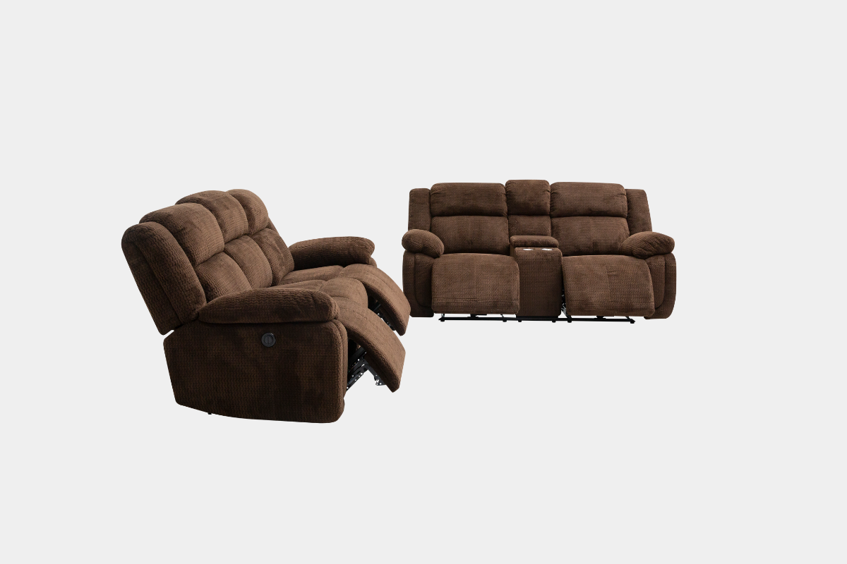 JAYNEII02:Raven Power Sofa & Console Loveseat, FrontSide