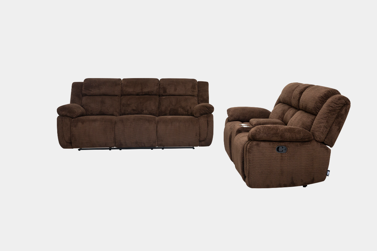 JAYNEII03:Raven Reclining Sofa & Console Loveseat, FrontSide
