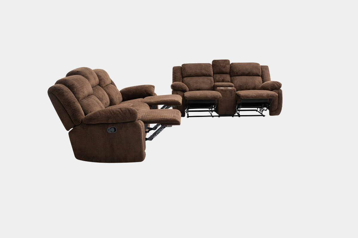 JAYNEII03:Raven Reclining Sofa & Console Loveseat, FrontSide