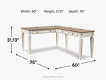 REALYNL01:Realyn L-Shaped Office Desk, 