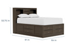 309880465:Remi Bookcase Bed & Dresser & , 