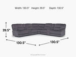 RETREAT7G:Retreat 7 Piece Sectional, 