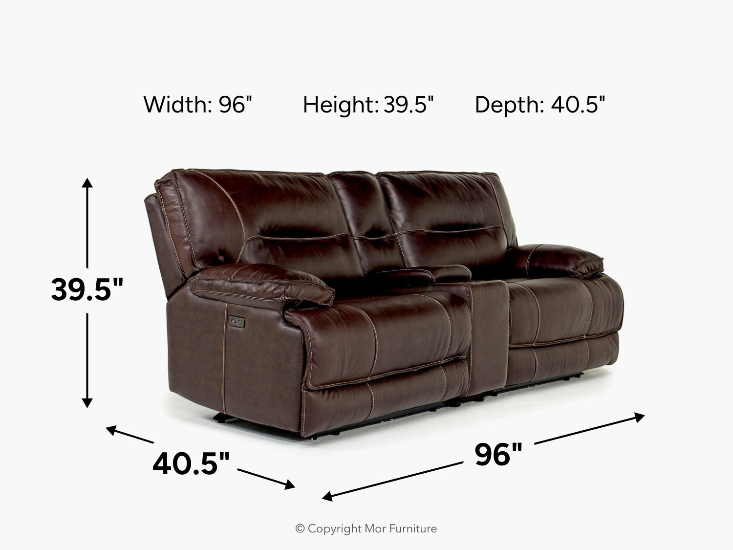 RETREATCL:Retreat Power Console Loveseat, 