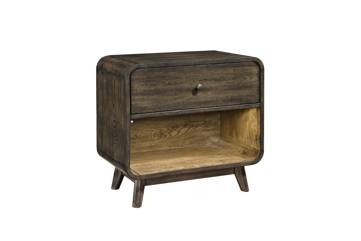 REXB00009:Rex Panel Bed & Dresser & Mirr, AngledAngle