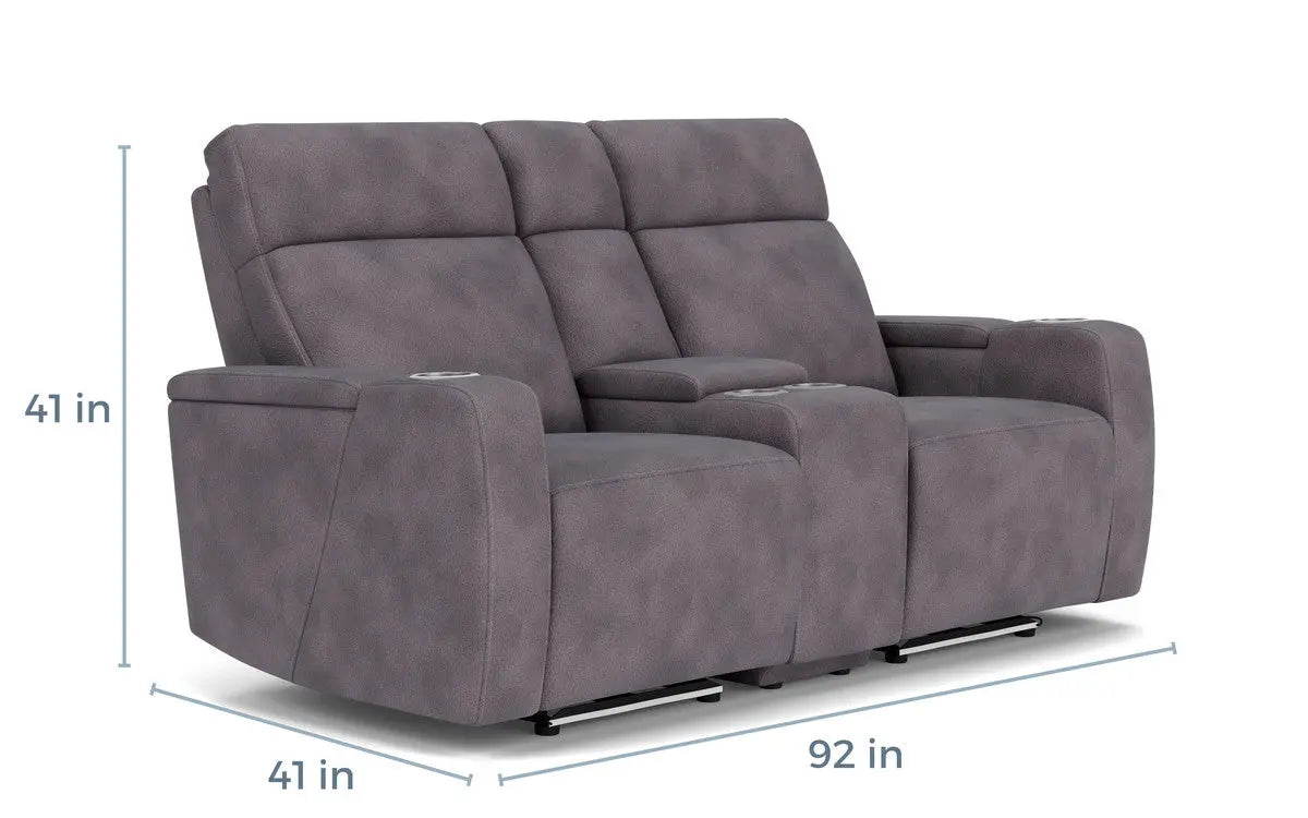 213839954:Rhys 2 Power Console Loveseat, 