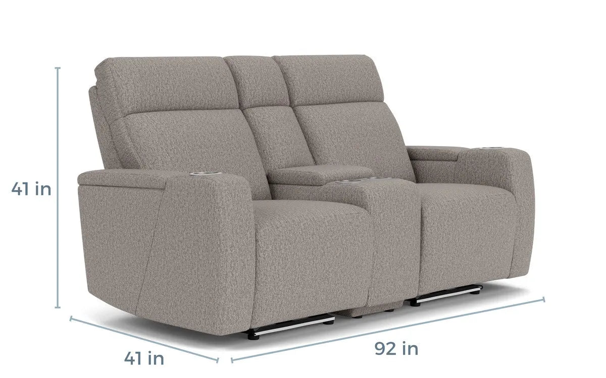 525399730:Rhys 2 Power Console Loveseat, 