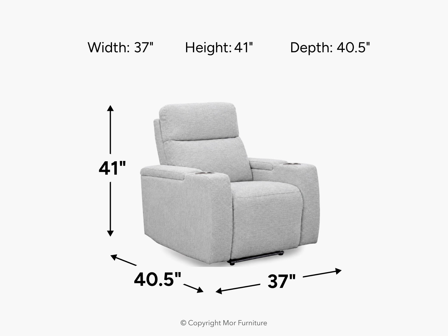 705931934:Rhys 2 Power Recliner, 