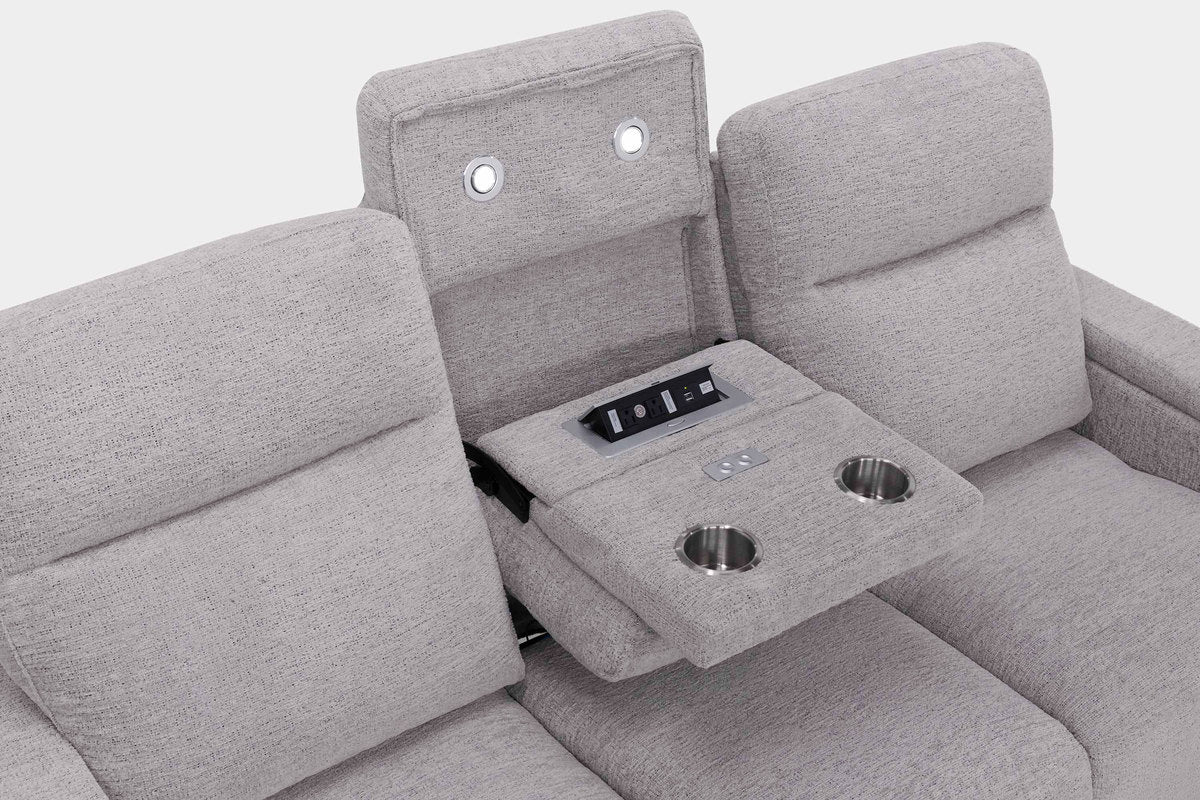 RHYS00021:Rhys 2 Power Sofa & Console Loveseat, Open