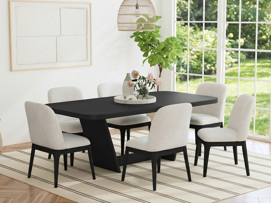 RIDGEMO02:Ridgemont Dining Table & 6 Cha, Side