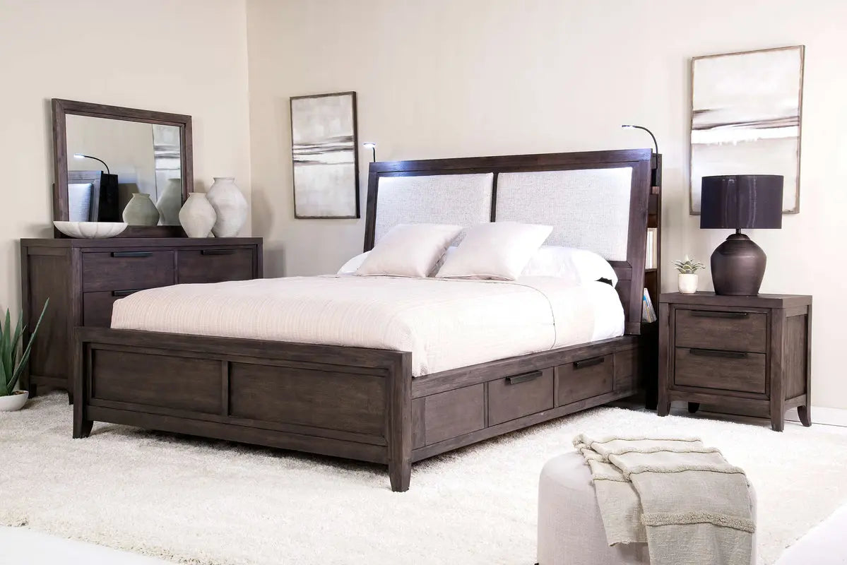 RILEYB013:Riley Bookcase Bed & Dresser &, Styled