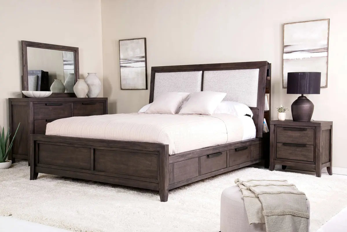 RILEYB013:Riley Bookcase Bed & Dresser &, Styled