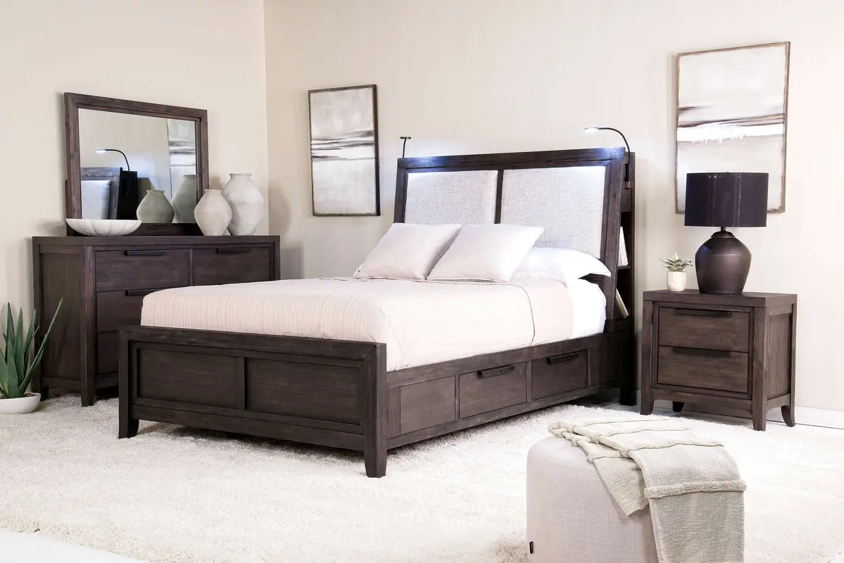 RILEYB011:Riley Bookcase Bed & Dresser &, Styled