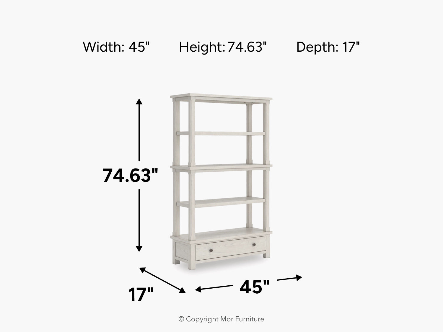 409142093:Robbinsdale Bookcase, 