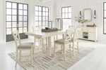 ROBBINS12:Robbinsdale Counter Height Dining Table & 6 Stools, 