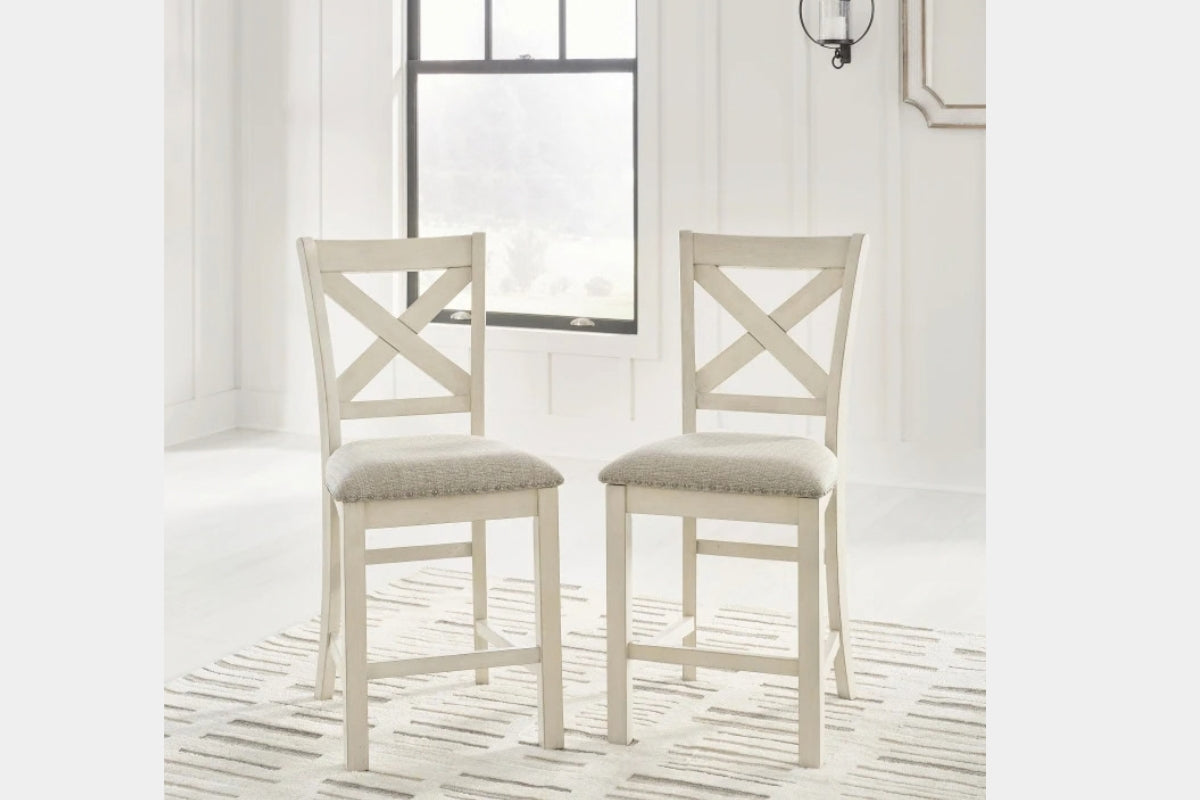 ROBBINS11:Robbinsdale Counter Height Dining Table & 4 Stools & Bench, Back