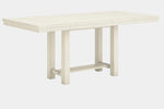 ROBBINS11:Robbinsdale Counter Height Dining Table & 4 Stools & Bench, Angled